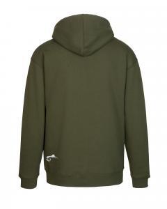 green bow and rod hoodie back