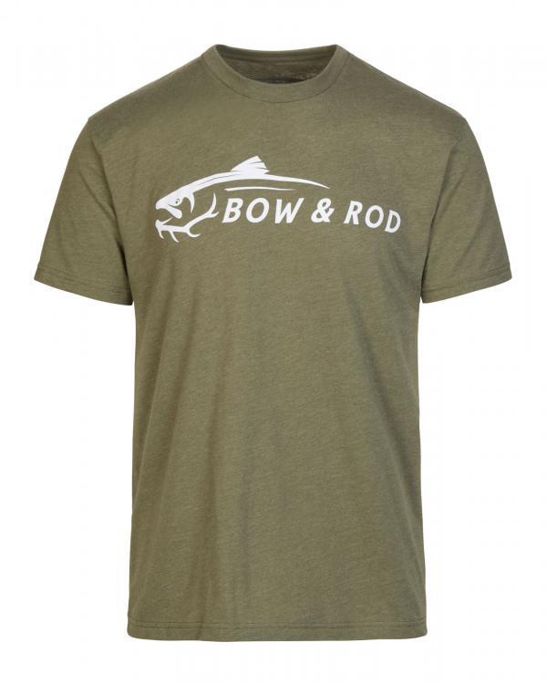 green bow and rod logo shirt front