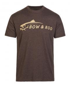 brown bow and rod t-shirt back