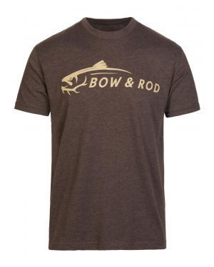 brown bow and rod t-shirt back