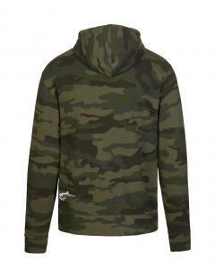 camo hoodie by bow and rod back