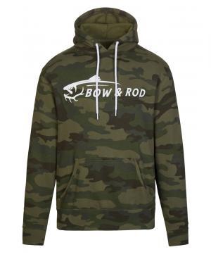 camo hoodie by bow and rod front