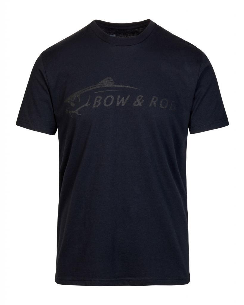 B&R Logo Tee | Black - Bow and Rod