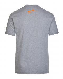 bow and rod grey t-shirt back