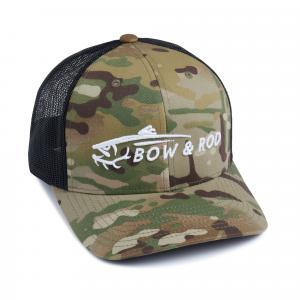 bow & rod logo hat -camo