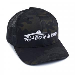 bow & rod logo hat - dark camo