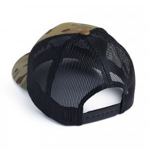 bow and rod camo snapback hat