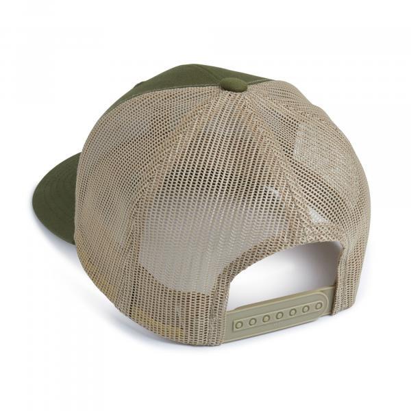 bow and rod green & beige snapback hat