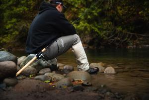 compound fishing pants by bow and rod