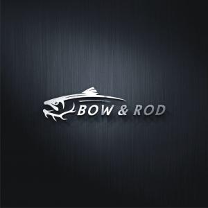 Bow & Rod logo dark background