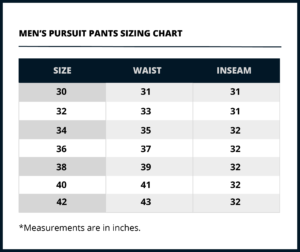 Bow and Rod Sizing Chart